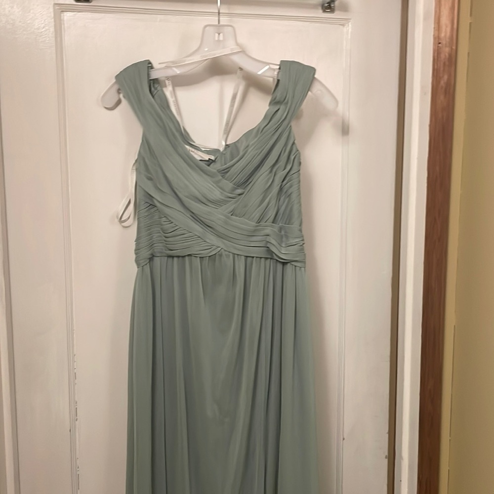 Dusty sage size 8 bridesmaids dress